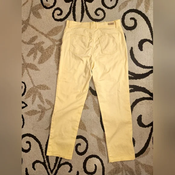 Gloria Vanderbelt Yellow Straight-Leg Jeans - Picture 4 of 8